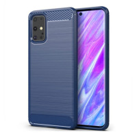 TPU CASE CARBON/BLUE für Samsung G980 Galaxy S20