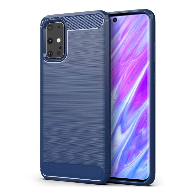 TPU CASE CARBON/BLUE für Samsung G980 Galaxy S20