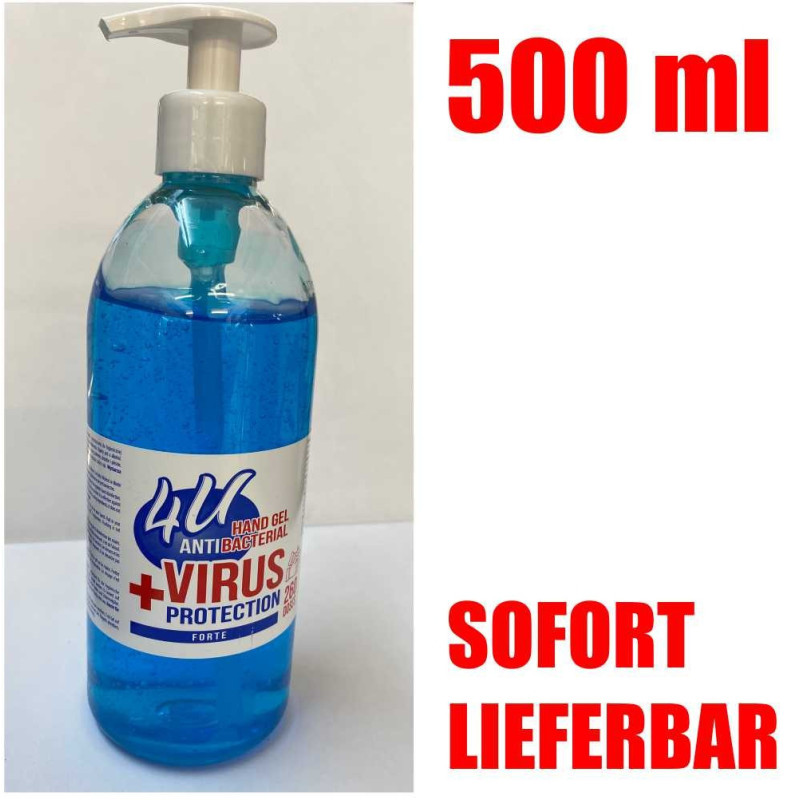 500ml Hand Gel Handdesinfektion Desinfektion Haut Hygiene-Gel Händedesinfektion