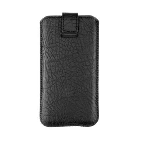 SlimCase Leder BANNOCK II PREMIUM schwarz XXL (z.B. iPhone 11)