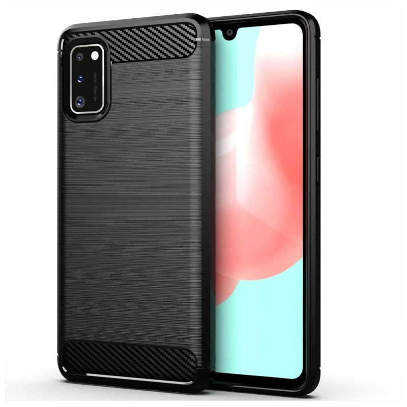 TPU CASE CARBON/BLACK für Samsung A415 Galaxy A41