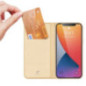 FLIPCASE WALLET DUX DUCIS Skin Pro gold für Apple iPhone 12| iPhone 12 Pro