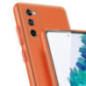 Dux Ducis Yolo elegant case made of soft TPU and PU leather for Samsung Galaxy S20 FE 5G orange