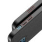 Dux Ducis Fino case covered with nylon material for iPhone 12 Pro / iPhone 12 black