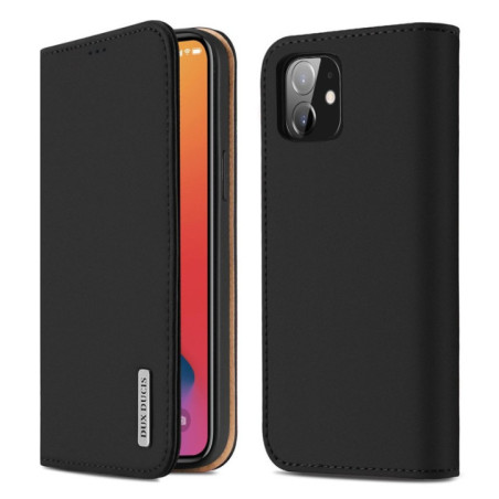 DUX DUCIS Wish Genuine Leather Bookcase type case für Apple iPhone 12 mini