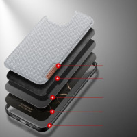 Dux Ducis Fino case covered with nylon material für Apple iPhone 13 Pro Max gray