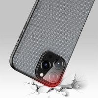 Dux Ducis Fino case covered with nylon material für Apple iPhone 13 Pro Max gray