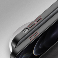 Dux Ducis Fino case covered with nylon material für Apple iPhone 13 Pro Max gray
