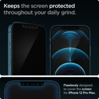 TEMPERED GLASS SPIGEN EZ FIT / 2-PACK für Apple iPHONE 12 PRO MAX