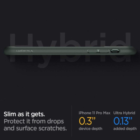 SPIGEN ULTRA HYBRID für APPLE IPHONE 11 PRO MIDNIGHT GREEN