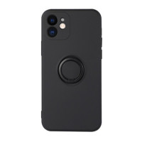 SILIKON-CASE mit Ringhalter schwarz für Samsung A136 Galaxy A13 5G