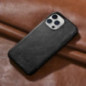 iCARER CURVED EDGE FOLIO ECHTLEDER schwarz für Apple iPhone 13 Pro