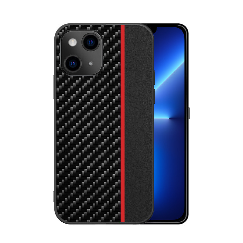 Back-Case CARBON RED STRIPE für Apple iPhone 13 Pro Max