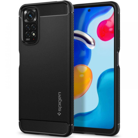 Spigen Rugged Armor Back-Case black für Xiaomi Redmi Note 11/11s