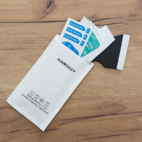 10er PACK MONTAGESET 4-teilig für Displayschutz (Staubabsorber + antistatisches Reinigungstuch + Feuchttuch + Werkzeug)