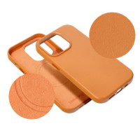 Back-Cover MAGSAFE-kompatibel Leather orange für Apple iPhone 15 Pro