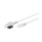 Anschluss-Kabel für Router (z.B. FRITZBox, Speedport) TAE F - RJ45  3 Meter
