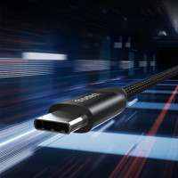 CABLE USB-C / USB-C 100 cm 240W black (für LADEN + DATEN)