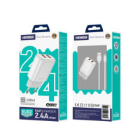 POWER-ADAPTER+CABLE HOME microUSB 12W  JELLICO EU02