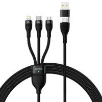 6in1-Kabel USB-C+USB-A --- USB-C+Lightning+microUSB 20W 100cm BASEUS