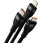 6in1-Kabel USB-C+USB-A --- USB-C+Lightning+microUSB 20W 100cm BASEUS