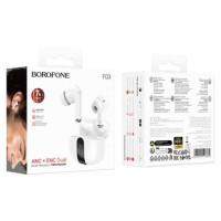 BOROFONE Bluetooth Stereo Headset (mit ANC+ENC) TWS FQ3 SOULMATE white