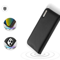 Flip-Case Echtleder Dux Ducis Hivo inkl. RFID-Schutz für Apple iPhone 16 Pro