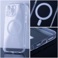 BACK-CASE transparent MagSafe-kompatibel mit Kamera-Schutz für SAMSUNG Galaxy S24 FE