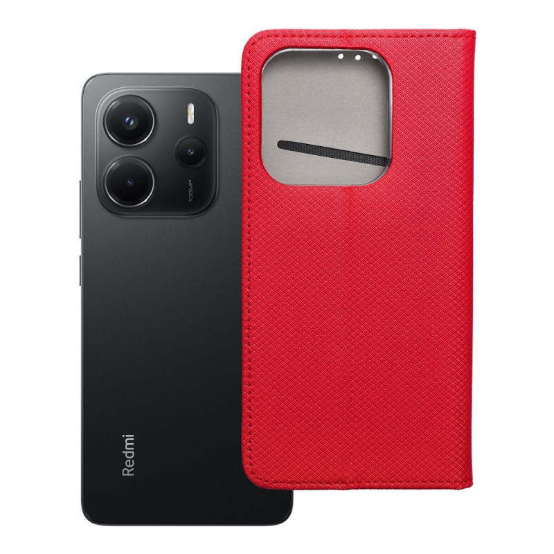 FLIPCASE WALLET SMART MAGNET rot für XIAOMI Redmi Note 14 4G/5G