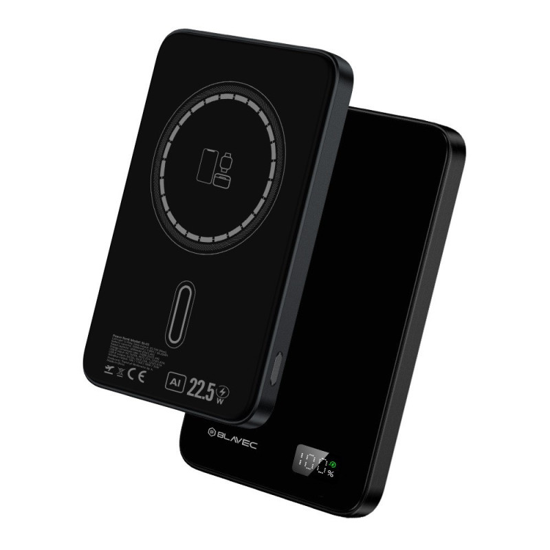 POWERBANK Blavec MagSafe-kompatibel 5000mAh 7,8mm black