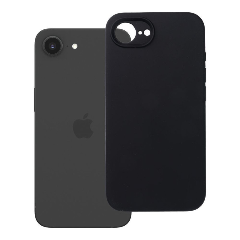 BACK-CASE Silikon PREMIUM schwarz für Apple iPhone 16e / iPhone 17e