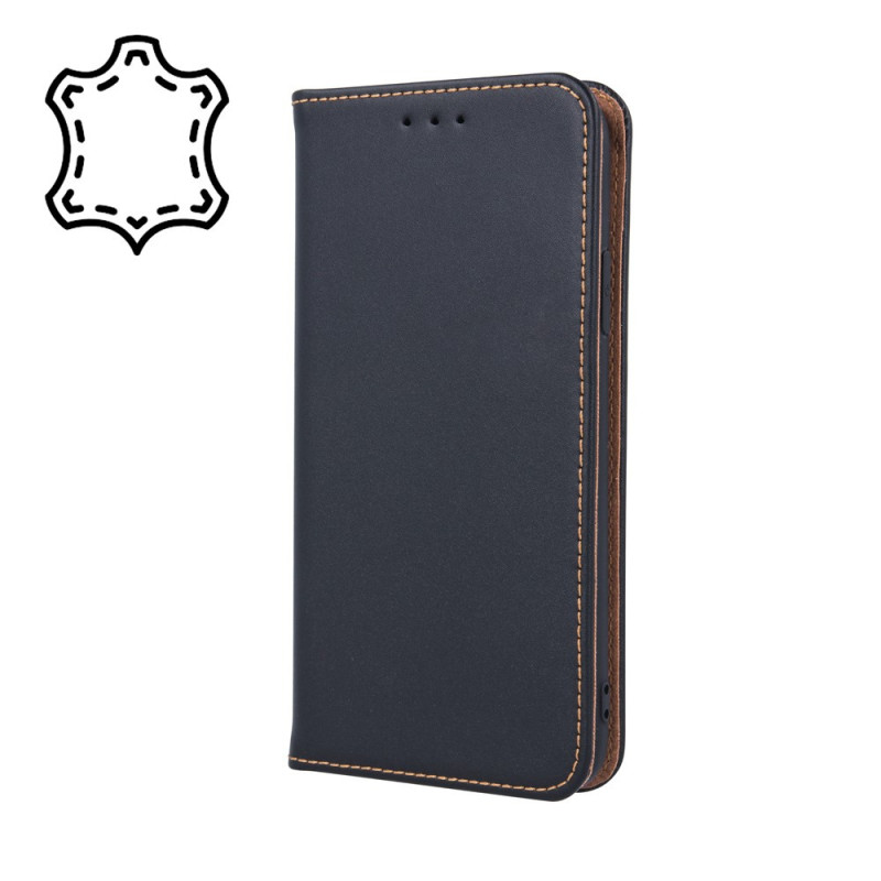 FLIPCASE ECHTLEDER schwarz für Apple iPhone 16