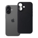 SILICONE MAG COVER case compatible with MagSafe for IPHONE 17 black