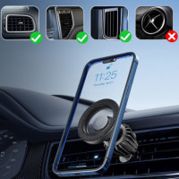 KFZ MAGSAFE-Halterung für Lüftungsgitter Blavec Carbon BH16