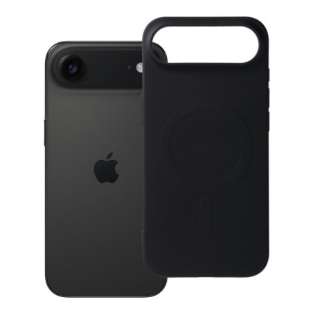 SILICONE MAG COVER (big hole) case compatible with MagSafe for IPHONE 17 Air black