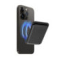 LEATHER MAG WALLET compatible with MagSafe black