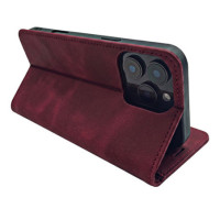 FLIPCASE SUEDE PRIME maroon für Samsung Galaxy A36 / A37