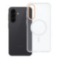 Case for Samsung A37 Go Orange compatible with MagSafe transparent