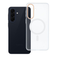 Case for Samsung A57 Go Orange compatible with MagSafe transparent