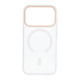 Case for iPhone 18 Pro / 17 Pro Go Orange compatible with MagSafe transparent
