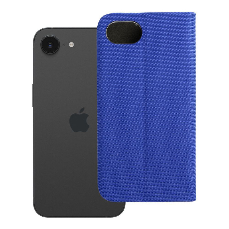 Flip case for iPhone 16e (SE 4 2025) Sensitive Book blue