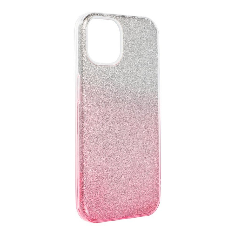 BACK-CASE SHINING GLITTER silver/pink für APPLE iPhone 14