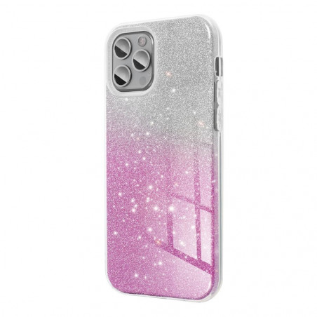 BACK-CASE SHINING GLITTER silver/pink für APPLE iPhone 14