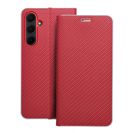 FLIPCASE LUNA Carbon rot für SAMSUNG Galaxy A25 5G