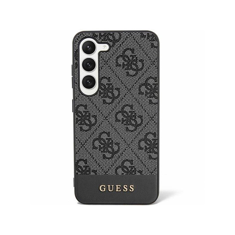 GUESS case for SAMSUNG S24 Plus GUHCS24MG4GLGR (4G Bottom Stripe) black