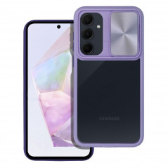 BACK-CASE SLIDE TWO violett (mit Kamera-Abdeckung) für APPLE iPhone XR