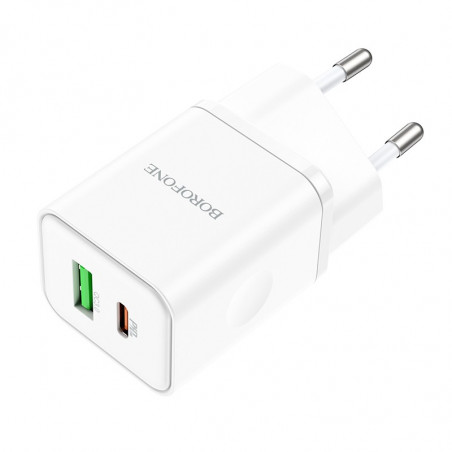 POWER-ADAPTER HOME USB-A / USB-C Borofone BN7 QC3.0 - 18W/20W