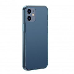 Baseus Frosted Glass Case Hard case with a flexible frame navyblue für iPhone 12 Pro / iPhone 12