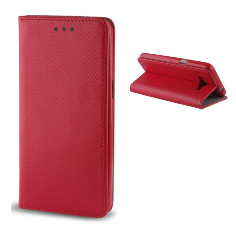 FLIPCASE WALLET SMART MAGNET rot für Motorola Edge 20 5G