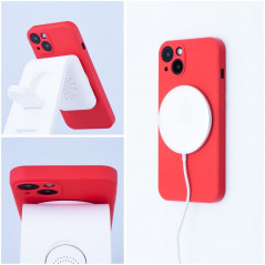 Silikon-Case (MagSafe-kompatibel) all red für Samsung Galaxy S24